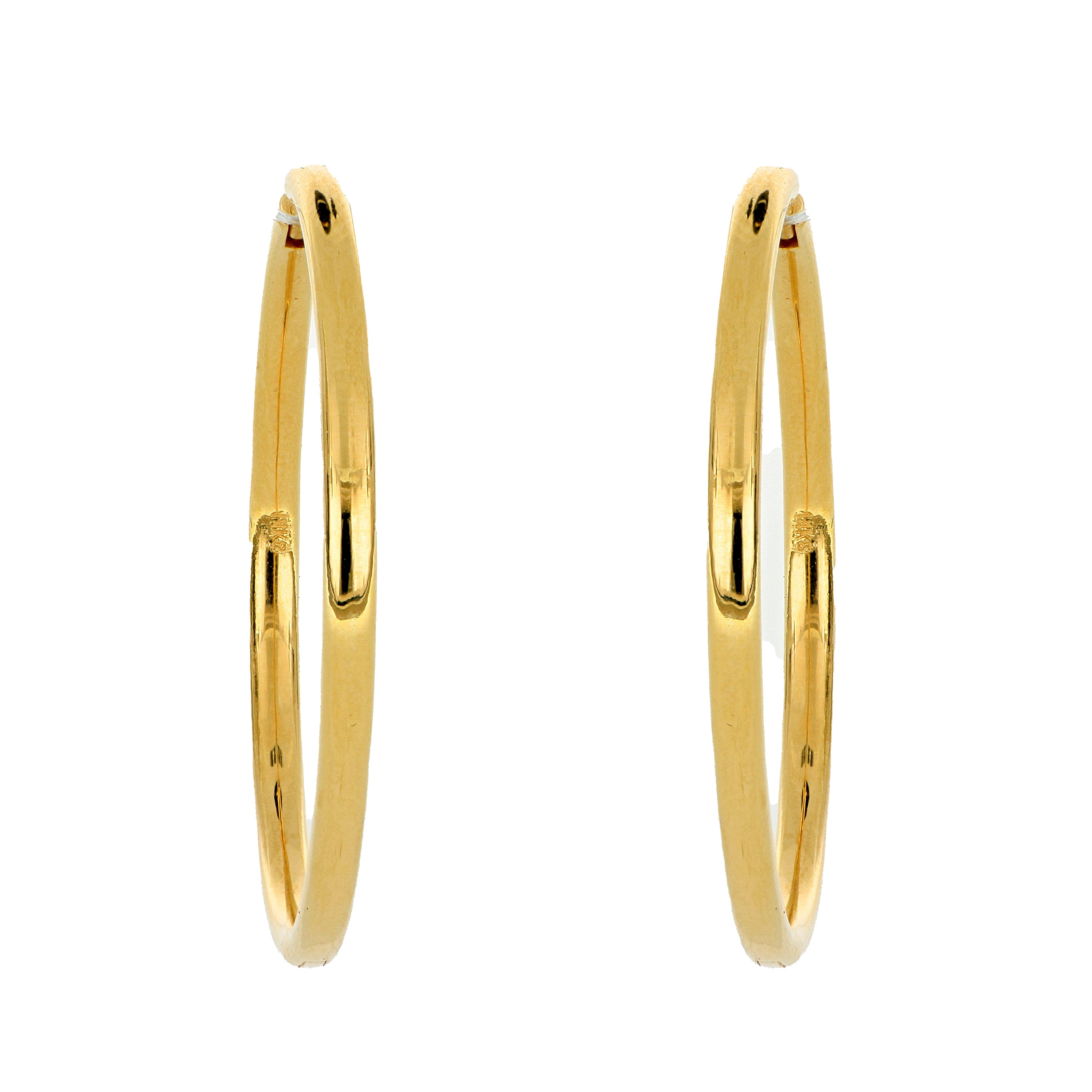 14k Yellow Gold Hoop Earrings