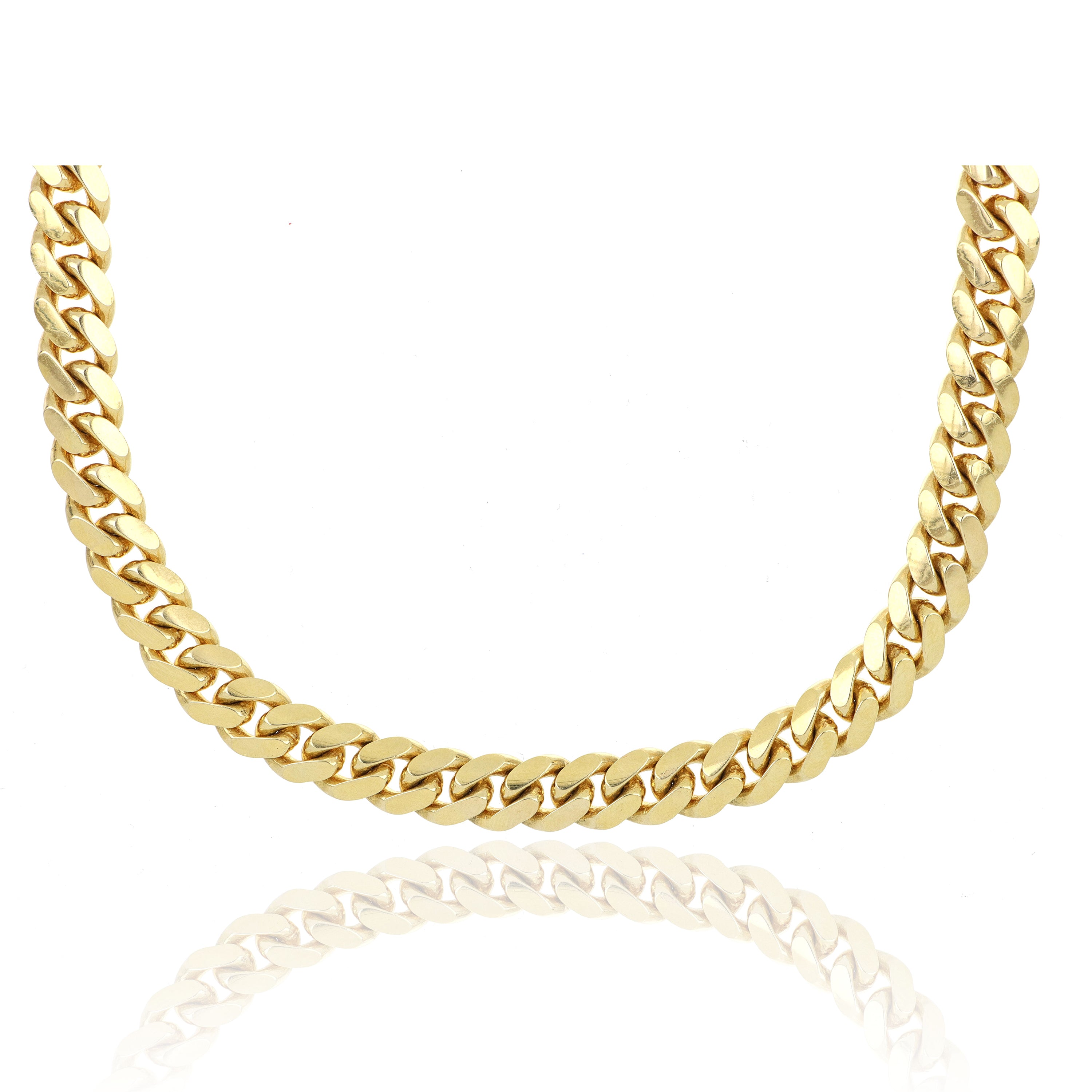 14k Yellow Gold Cuban Chain