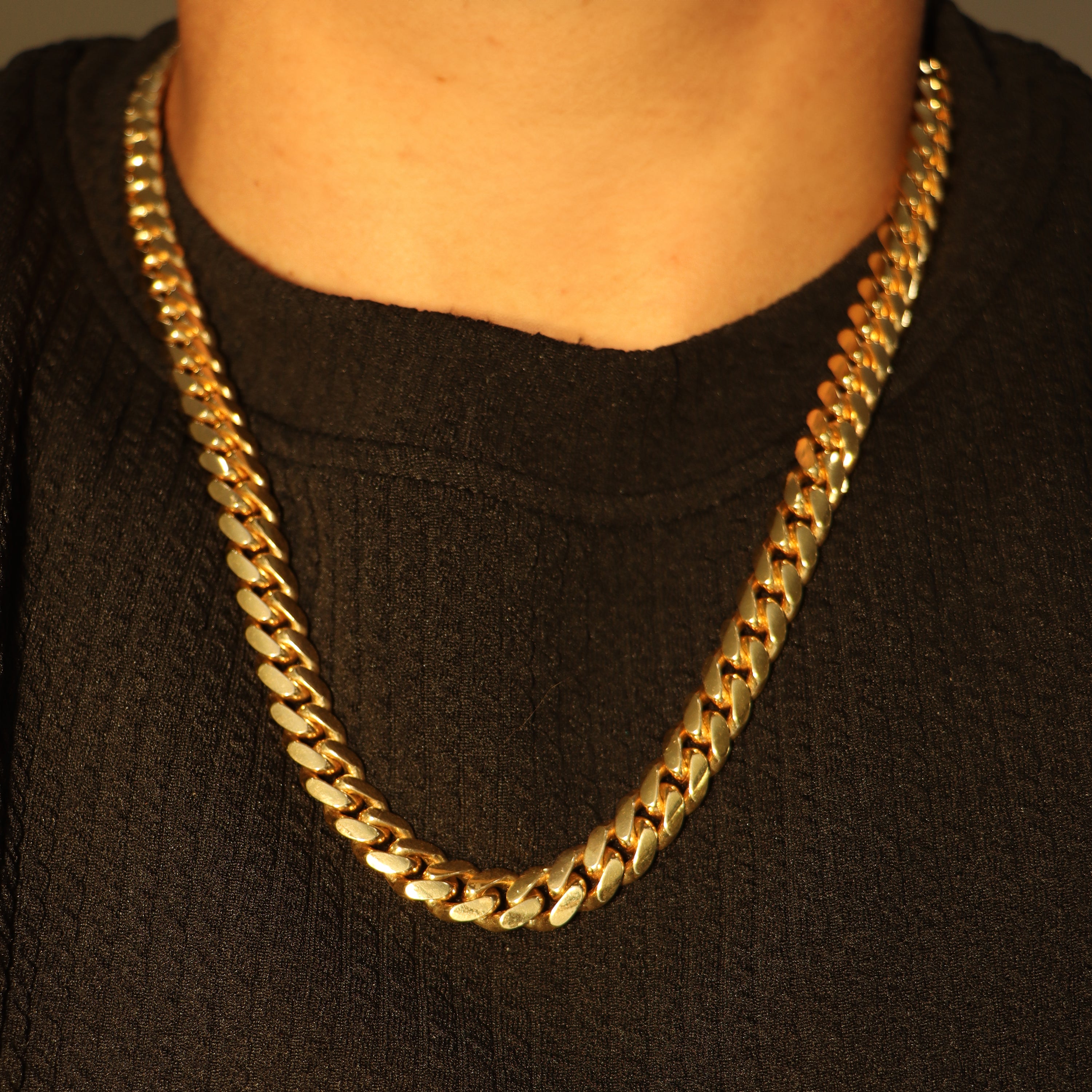 14k Yellow Gold Cuban Chain