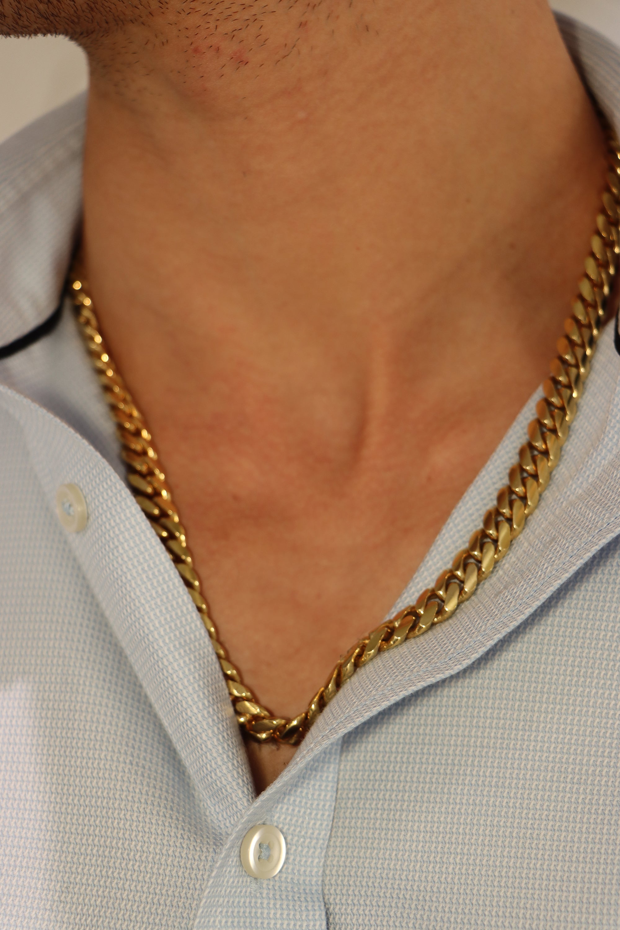 14k Yellow Gold Cuban Chain