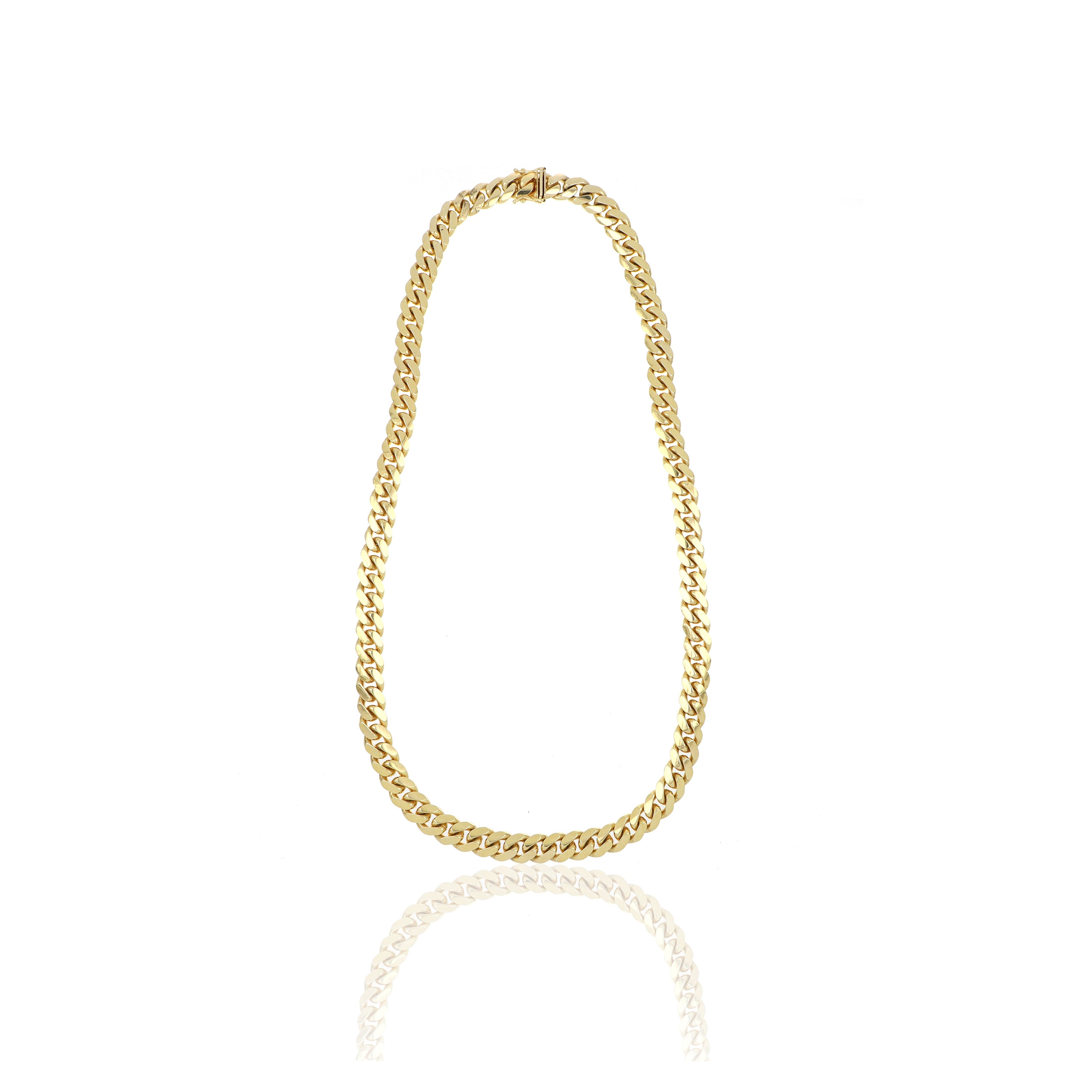 14k Yellow Gold Cuban Chain