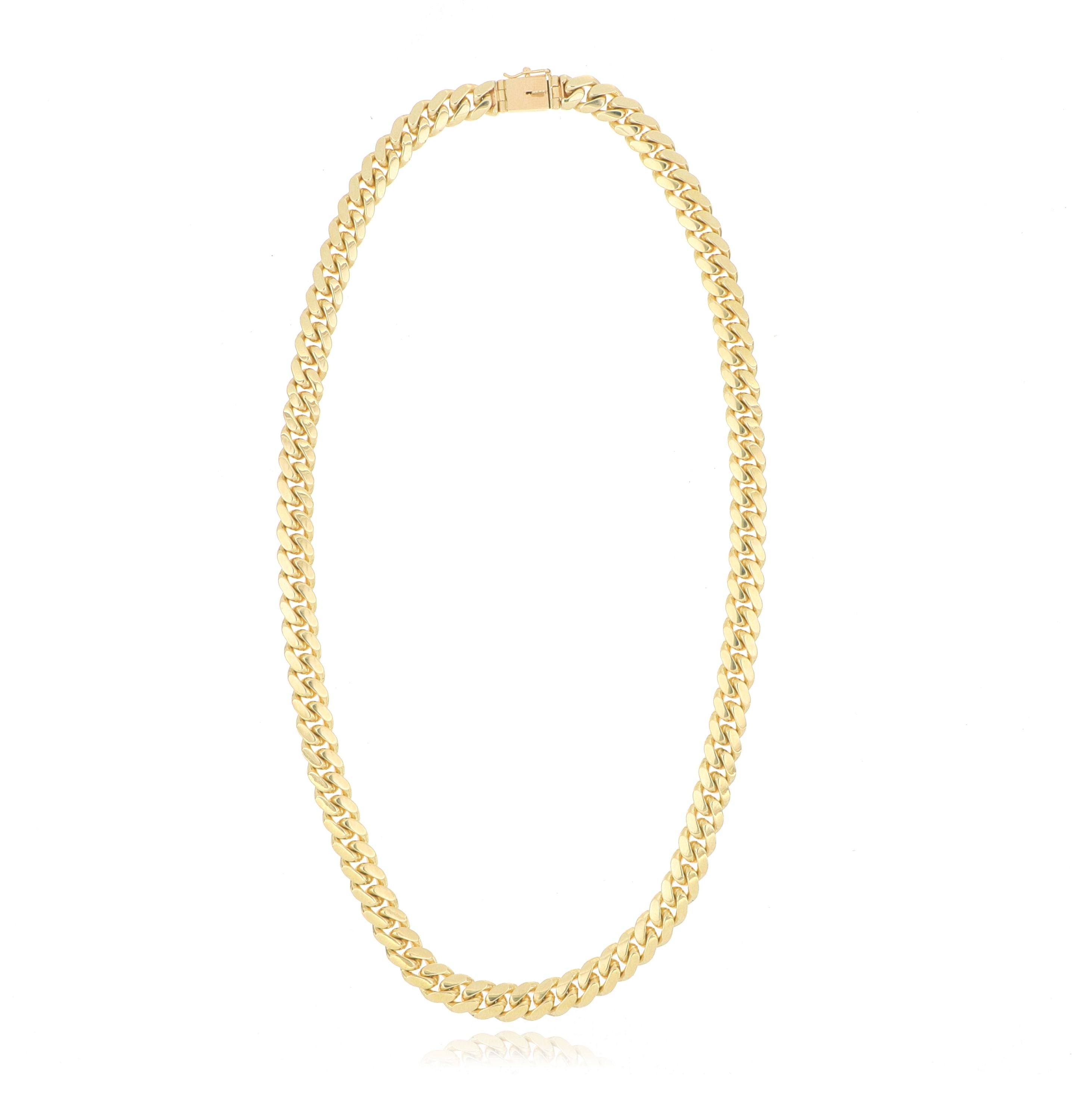 14k Yellow Gold Cuban Link Chain