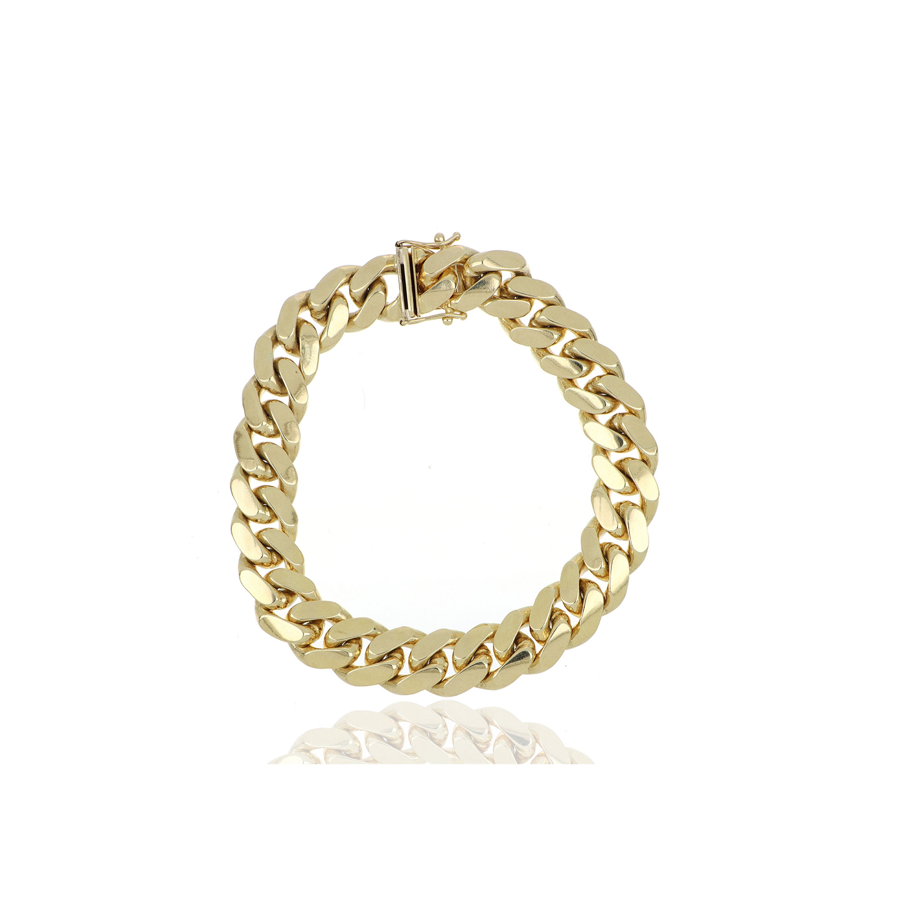 14k Yellow Gold Miami Cuban Link Bracelet