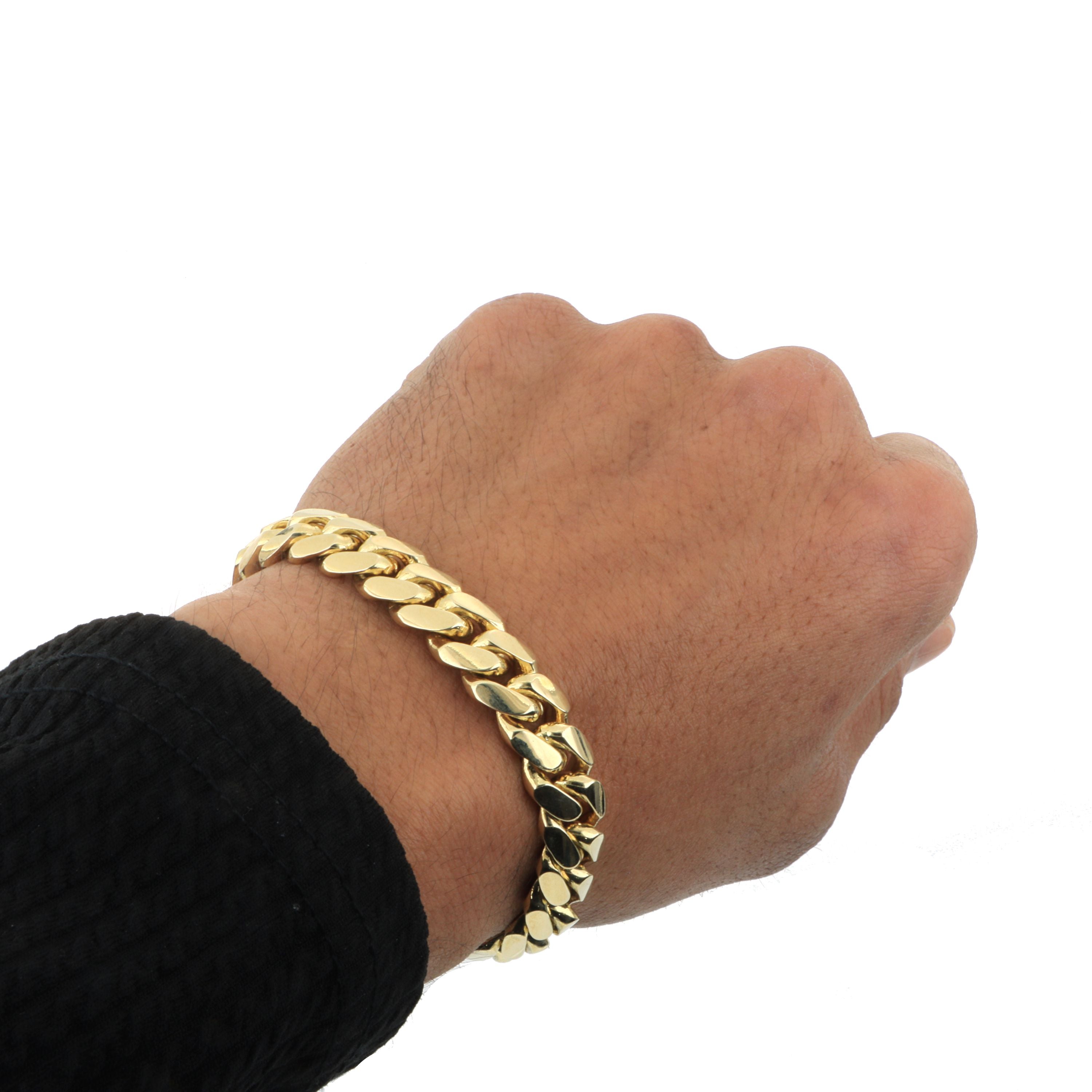 14k Yellow Gold Miami Cuban Link Bracelet