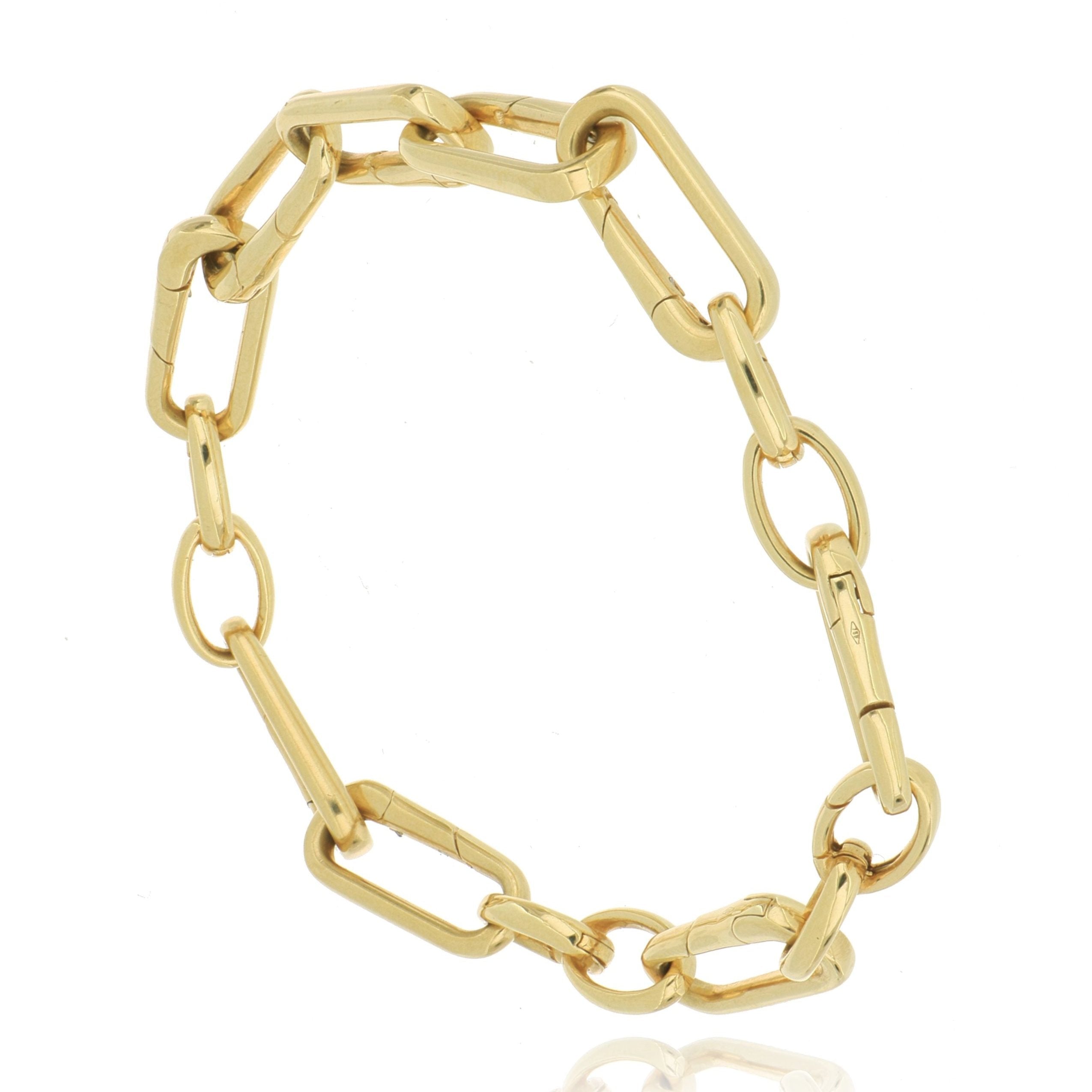 18k Yellow Gold Large Link Bracelet