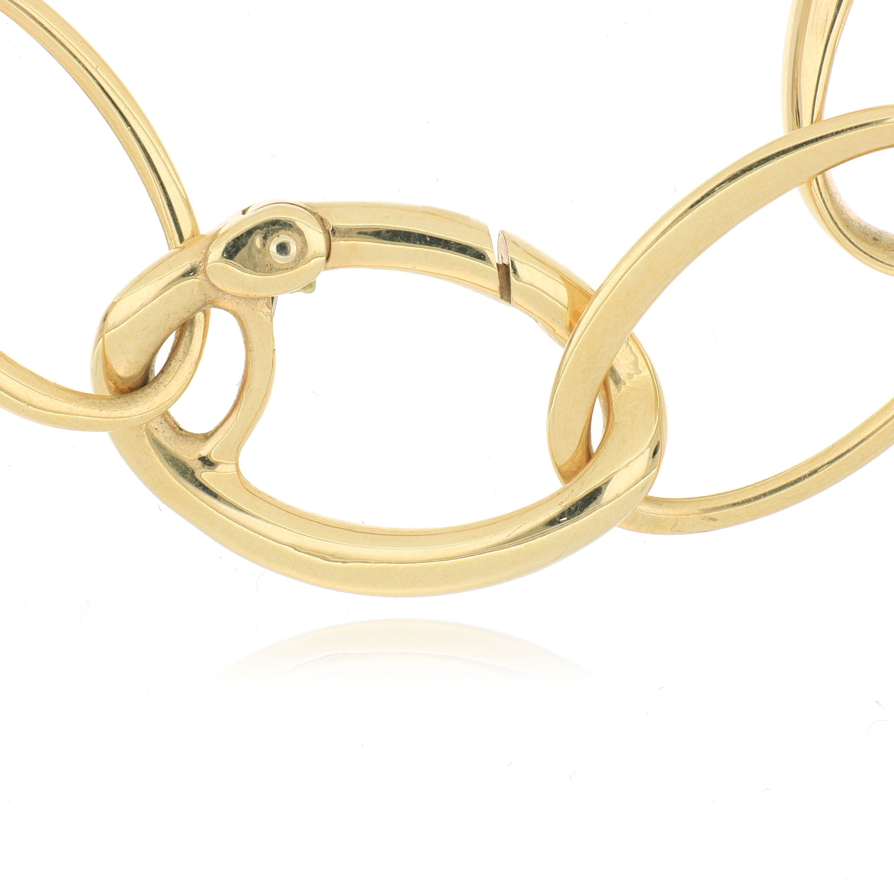 18k Yellow Gold Link Bracklet