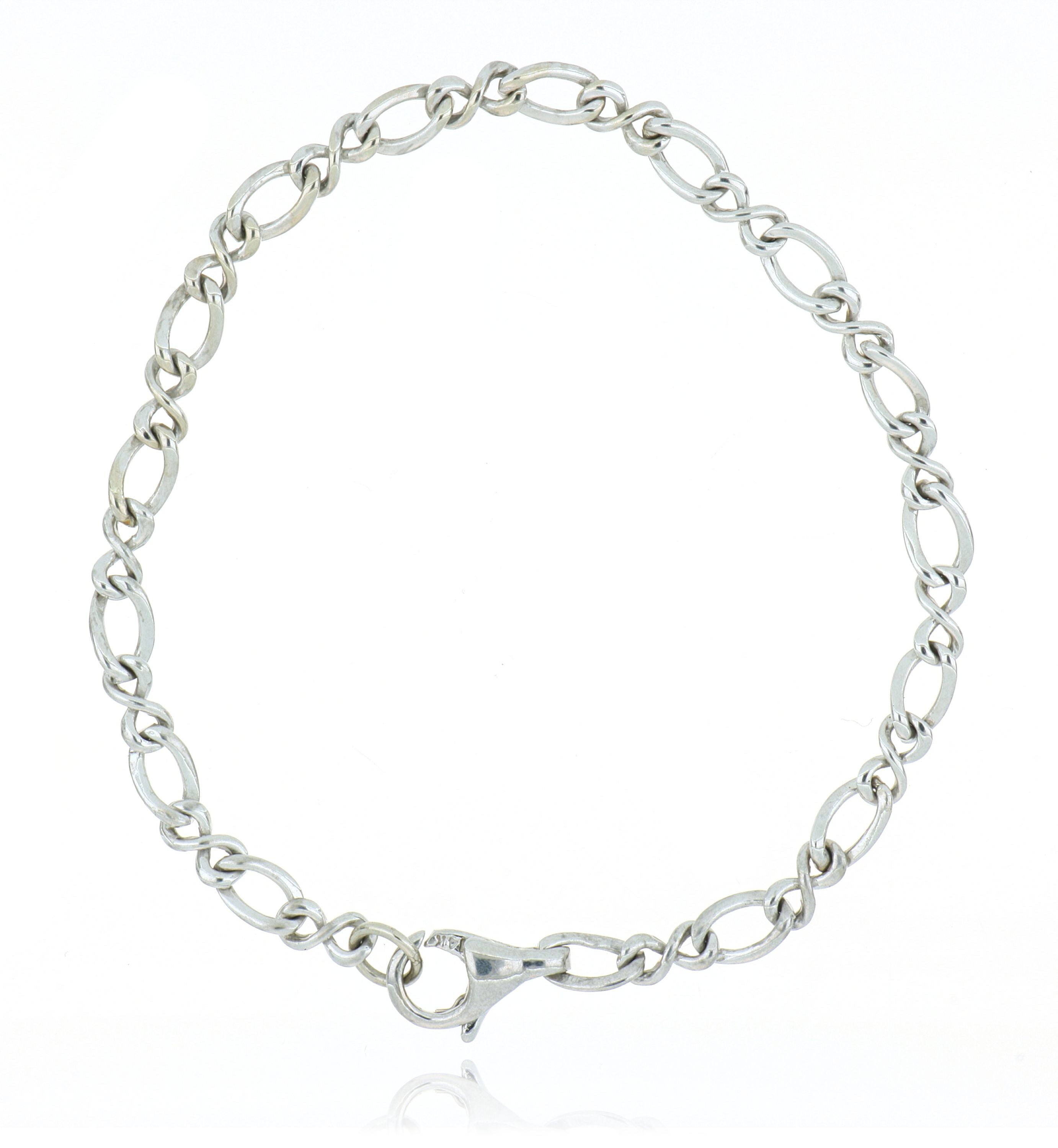 14k White Gold Bracelet