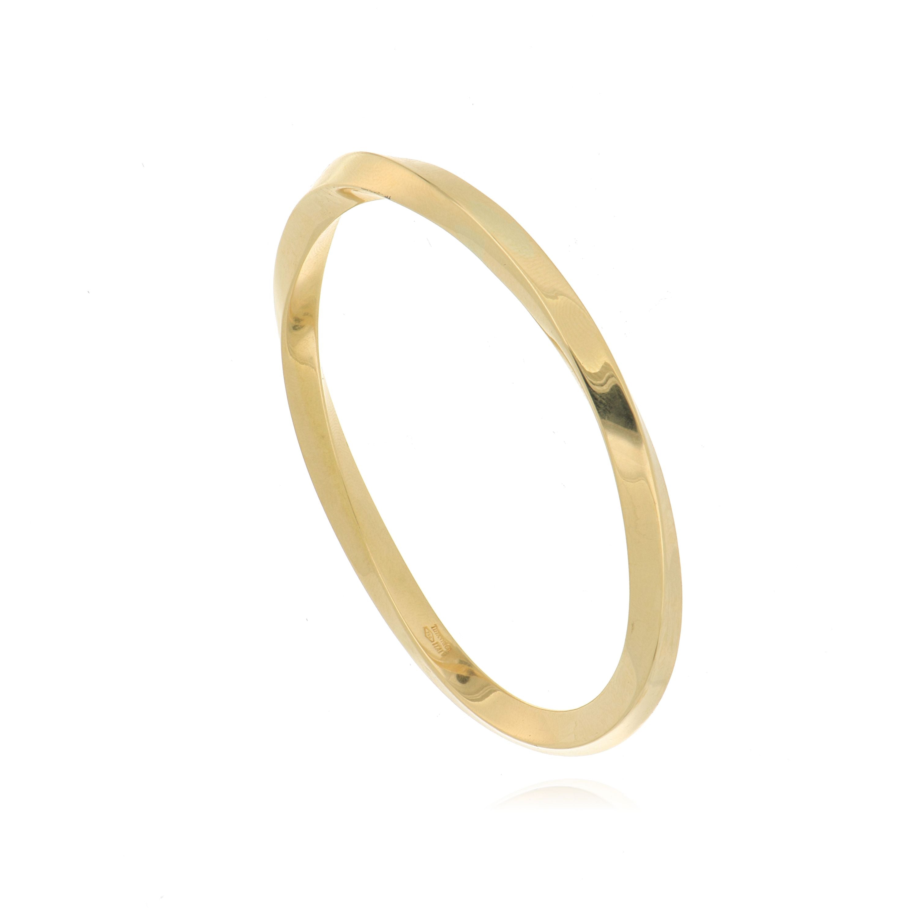 18k Yellow Gold Tiffany & Co. Twist Bangle
