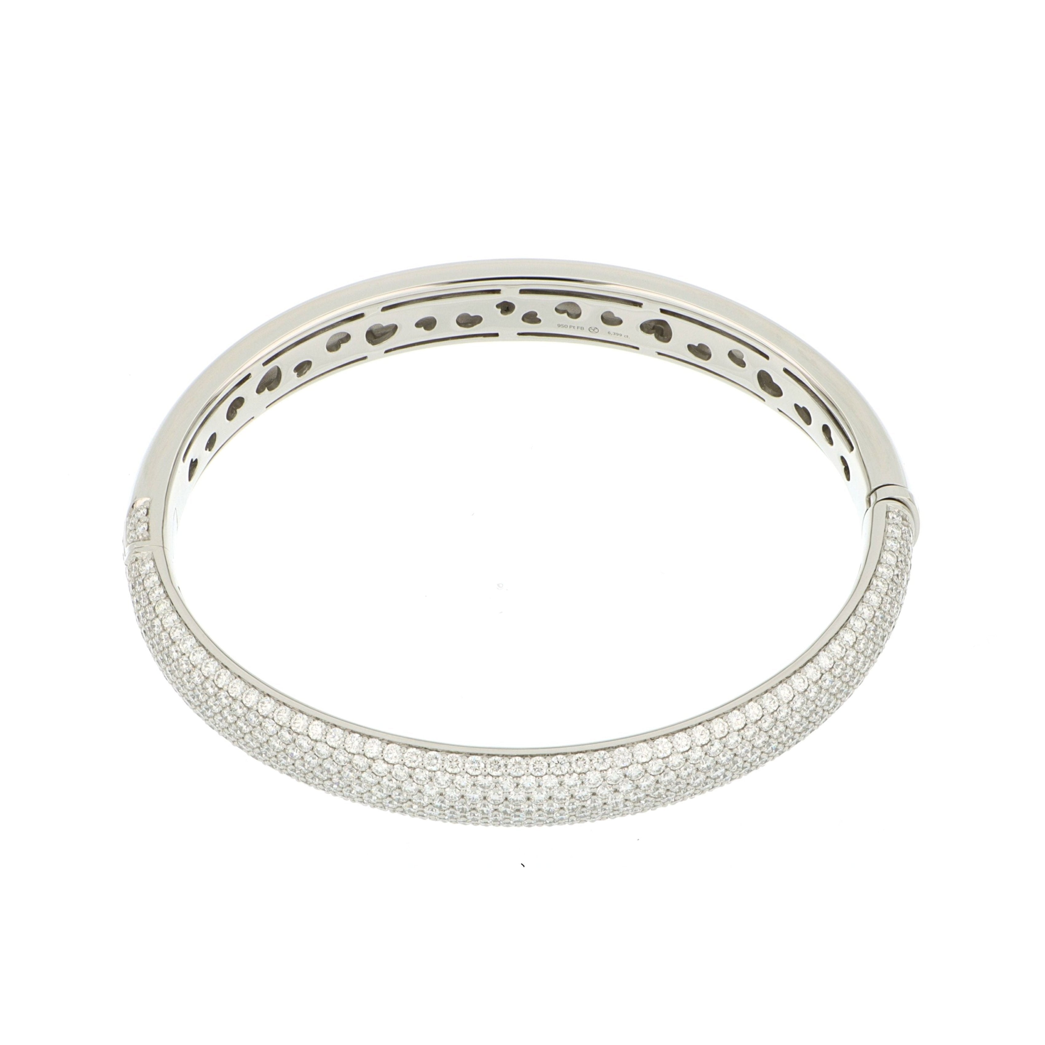 Platinum Diamond Bangle