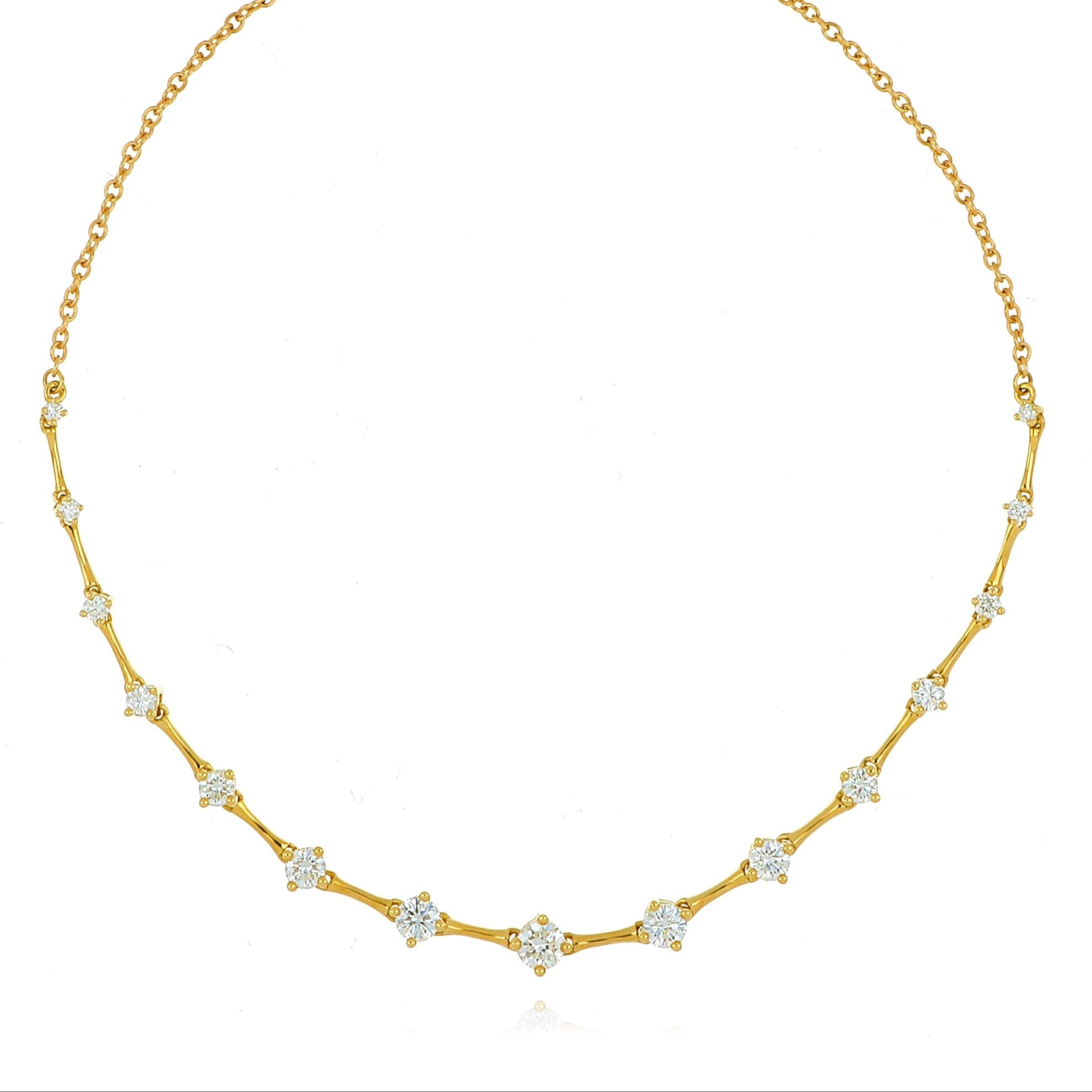 18k Yellow Gold Diamond Bolo Bracelet