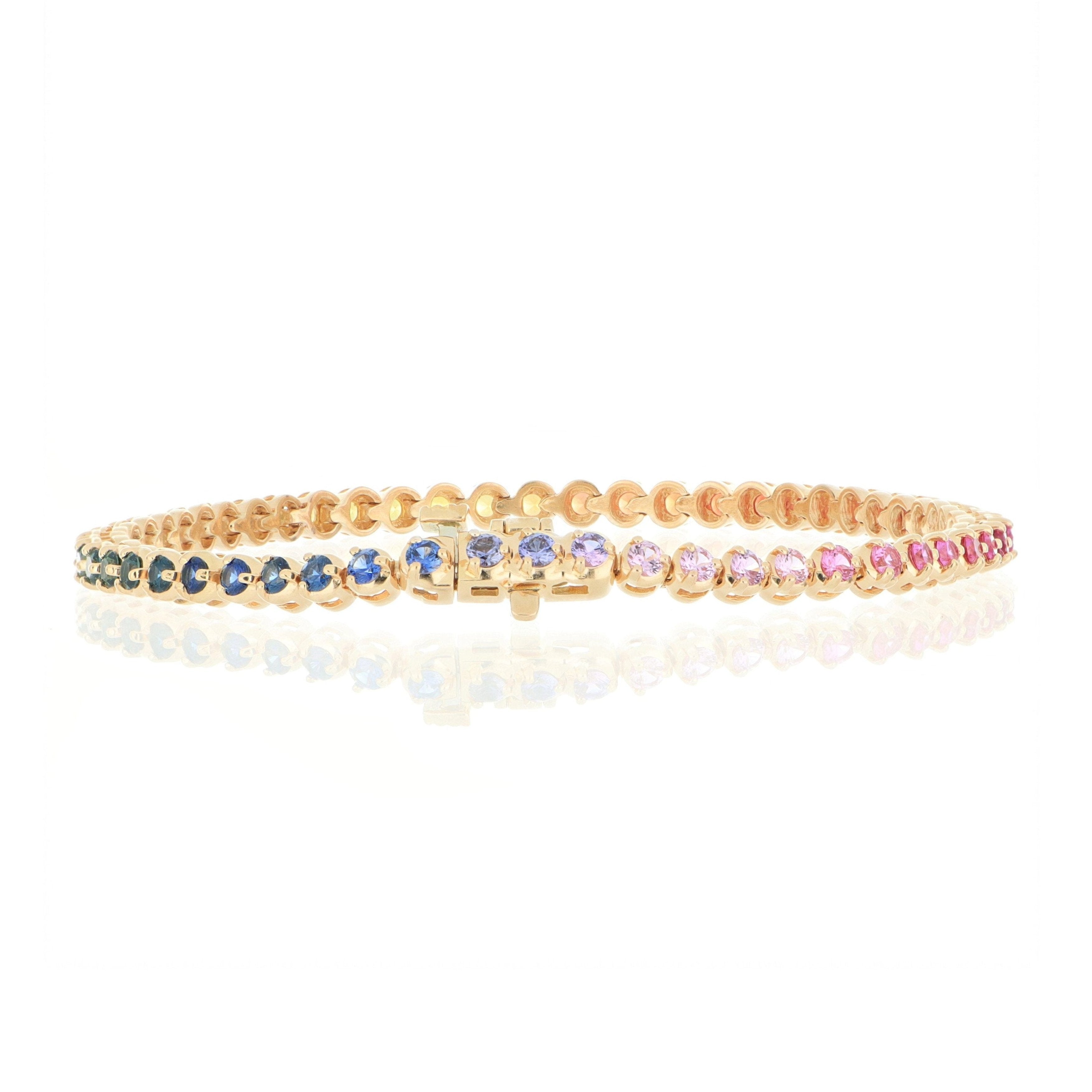 Sapphire tennis bracelet - Charles Koll