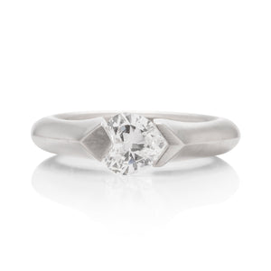Tension Set Knife Edge Solitaire Engagement Ring - Charles Koll Jewellers