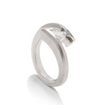Trillion Tension Set Diamond Engagement Ring - Charles Koll Jewellers