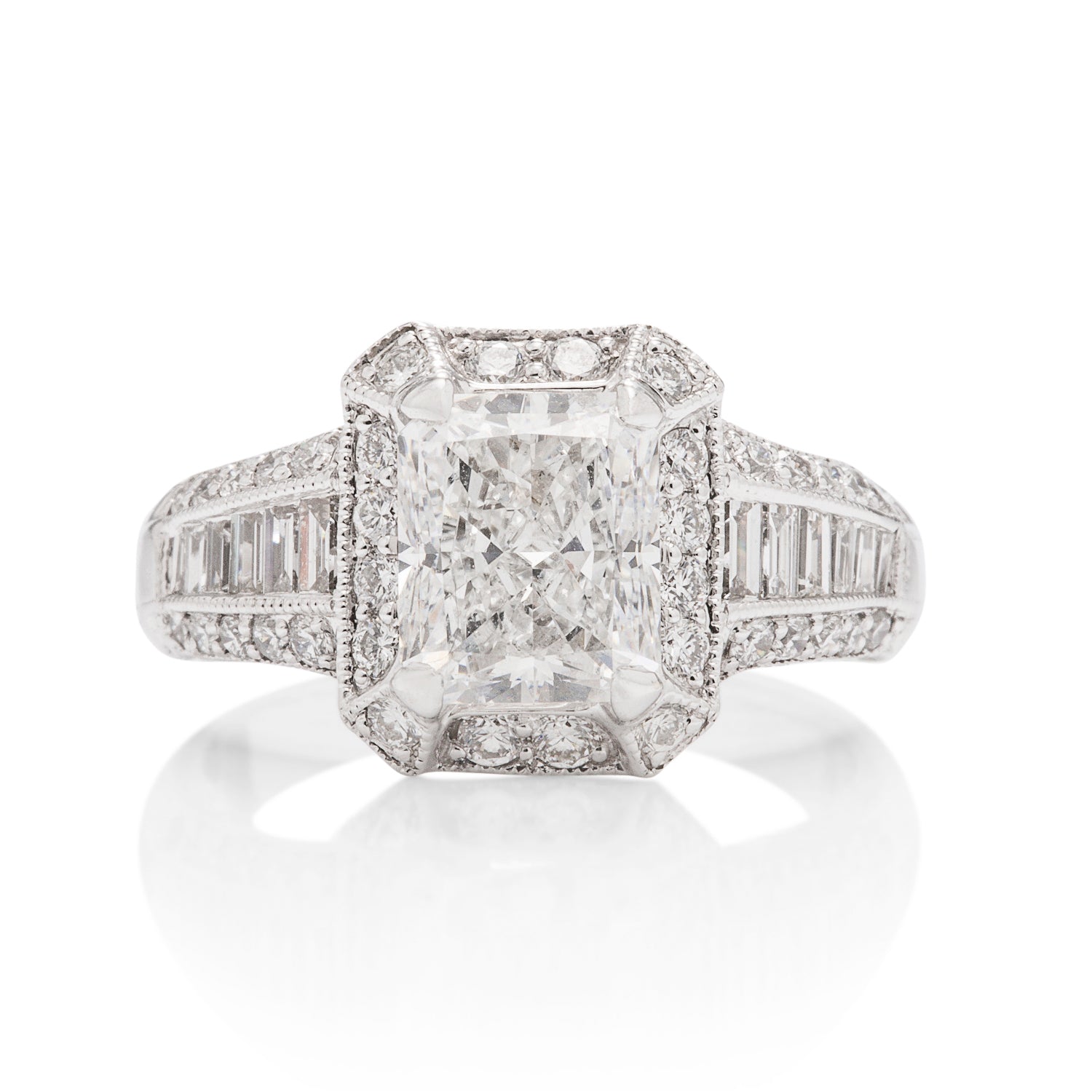 2.02 Carat White Gold Diamond Engagement Ring - Charles Koll Jewellers