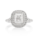 White Gold 1.50 Carat Radiant Diamond Engagement Ring - Charles Koll Jewellers