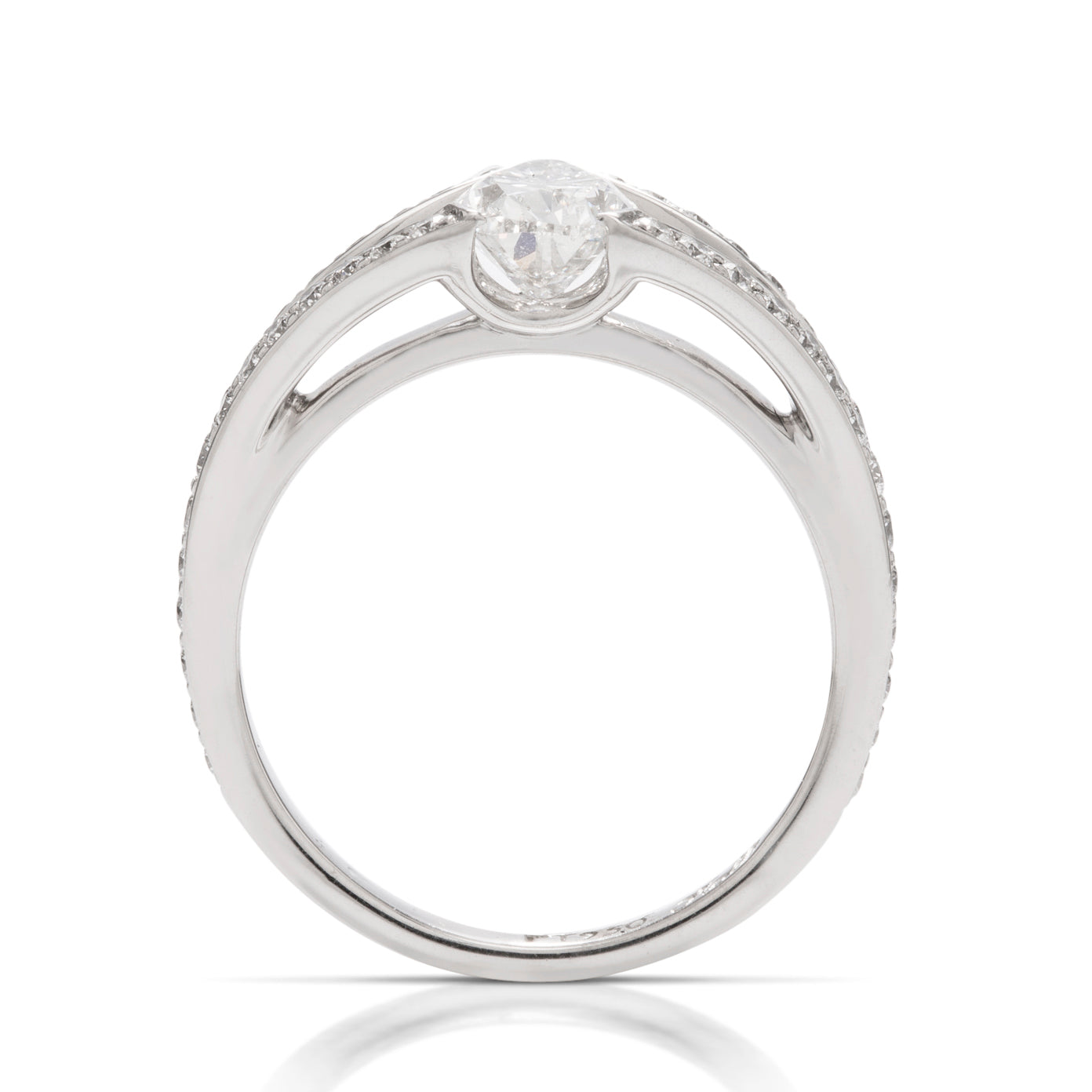 1.13 Carat Pear Shape Diamond Engagement Ring - Charles Koll Jewellers
