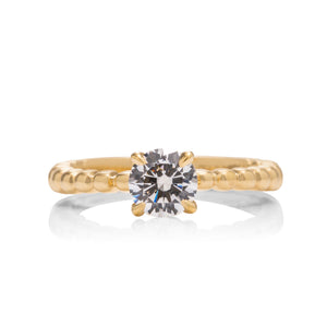 HOF Signature Beaded Solitaire Engagement Ring - Charles Koll Jewellers