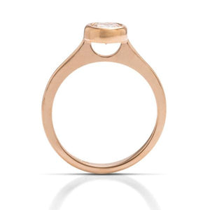 Rose Gold Bezel Solitaire Engagement Ring - Charles Koll Jewellers