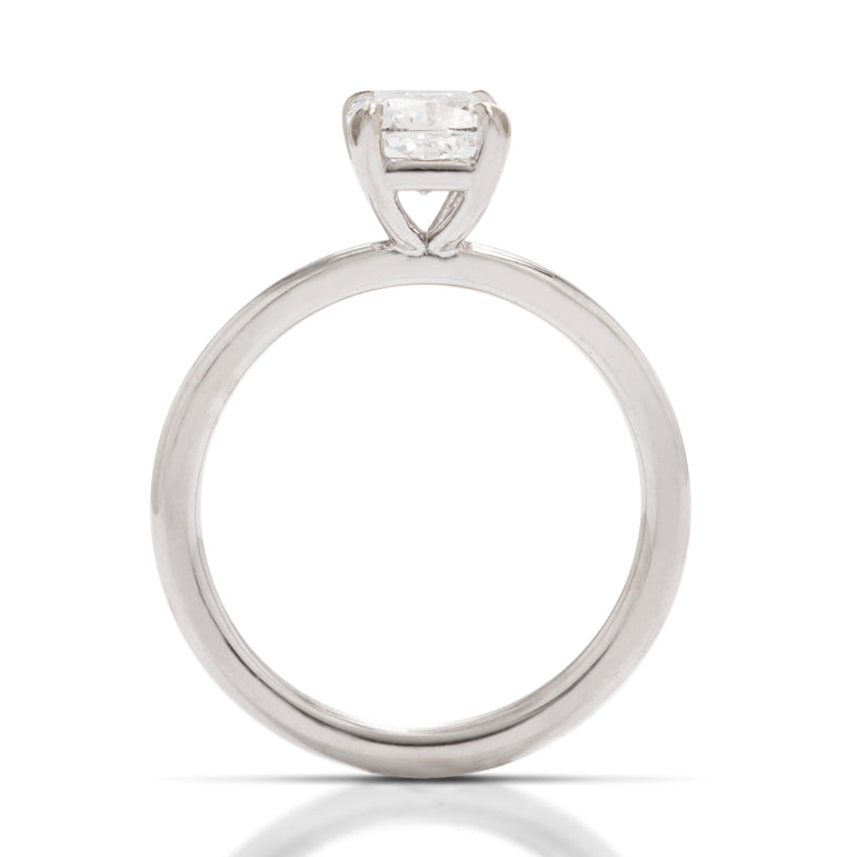 Simple Cushion Solitaire Engagement Ring - Charles Koll Jewellers