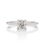 Simple Cushion Solitaire Engagement Ring - Charles Koll Jewellers