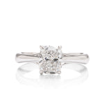 Elongated Cushion Solitaire Engagement Ring - Charles Koll Jewellers