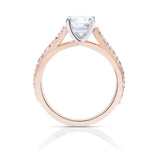 Rose Gold Diamond Band Engagement Ring - Charles Koll Jewellers