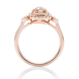 Organic Diamond Rose Gold Ring - Charles Koll Jewellers