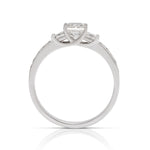 14k White Gold Princess Cut "3 Stone" Diamond Ring - Charles Koll Jewellers