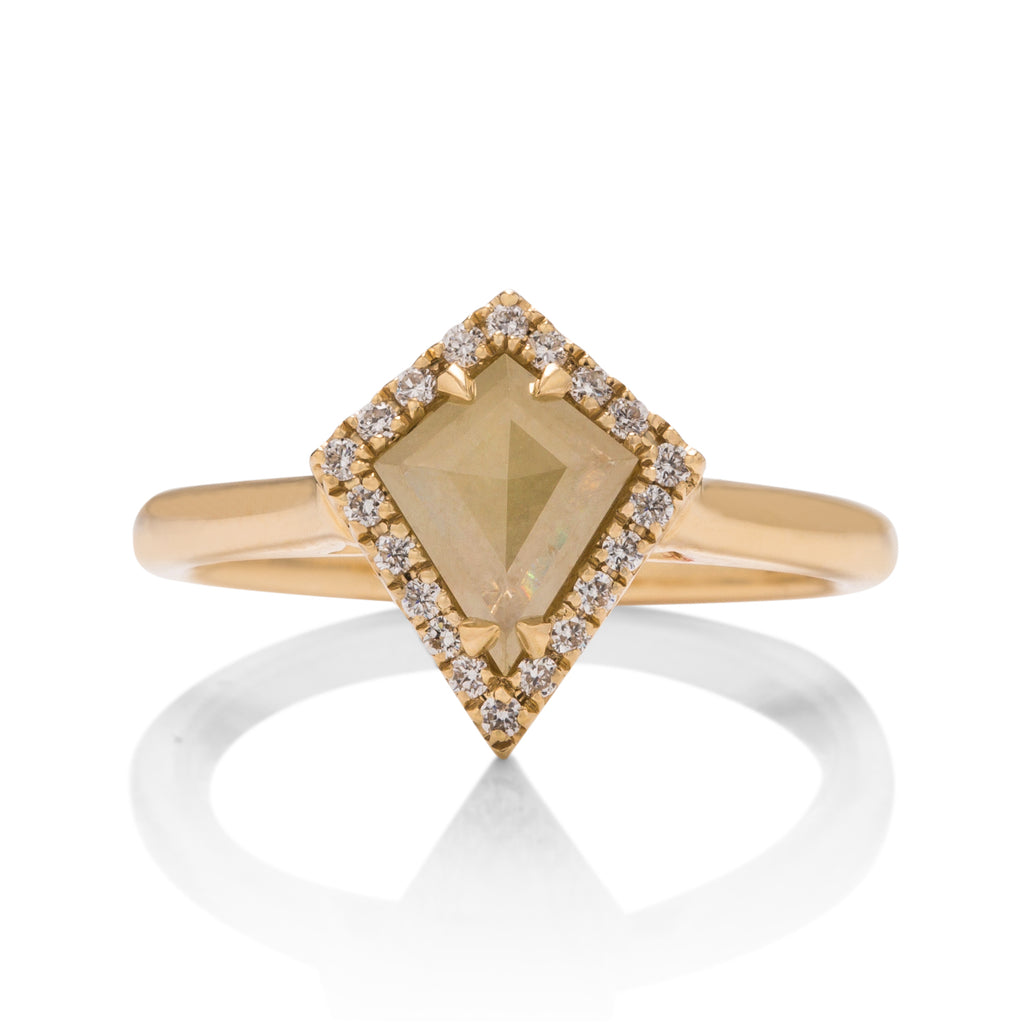 Rough Yellow Diamond Ring - Charles Koll Jewellers