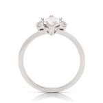 Marquise Diamond Crown Engagement Ring - Charles Koll Jewellers