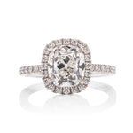 Old Mine Halo Engagement Ring - Charles Koll Jewellers