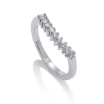 Curved Petite Diamond Wedding Band - Charles Koll Jewellers
