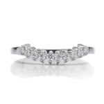 Curved Petite Diamond Wedding Band - Charles Koll Jewellers