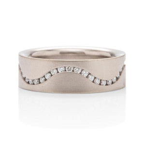 Eternity Diamond Wave Ring - Charles Koll Jewellers
