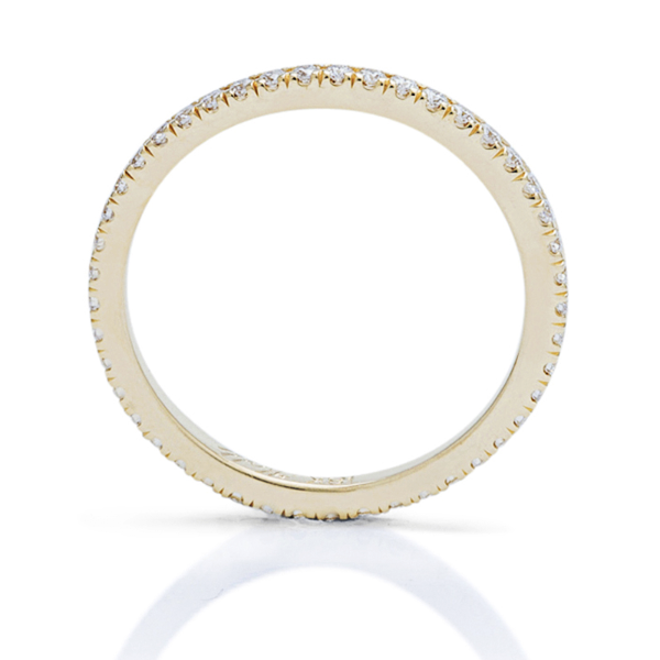 Yellow Gold Shared Prong Eternity Band - Charles Koll Jewellers
