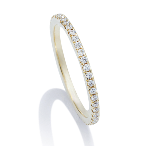 Yellow Gold Shared Prong Eternity Band - Charles Koll Jewellers