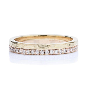 Two-Tone Yellow and Rose Gold Eternity Band - Charles Koll Jewellers