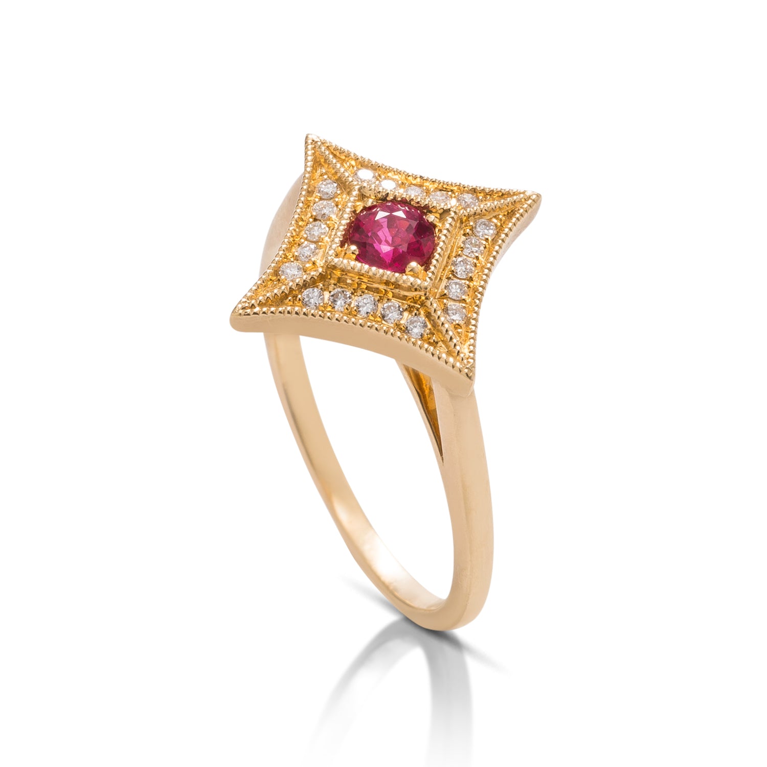 Ruby Star Ring - Charles Koll Jewellers