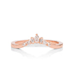 Fancy Diamond Curved Wedding Band - Charles Koll Jewellers