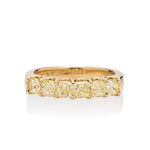 18K Yellow Gold 6 Diamond Ring