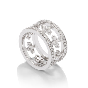 18k White Gold Diamond Cutout Fashion Ring - Charles Koll Jewellers