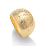 Yellow Gold Diamond Dome Ring - Charles Koll Jewellers