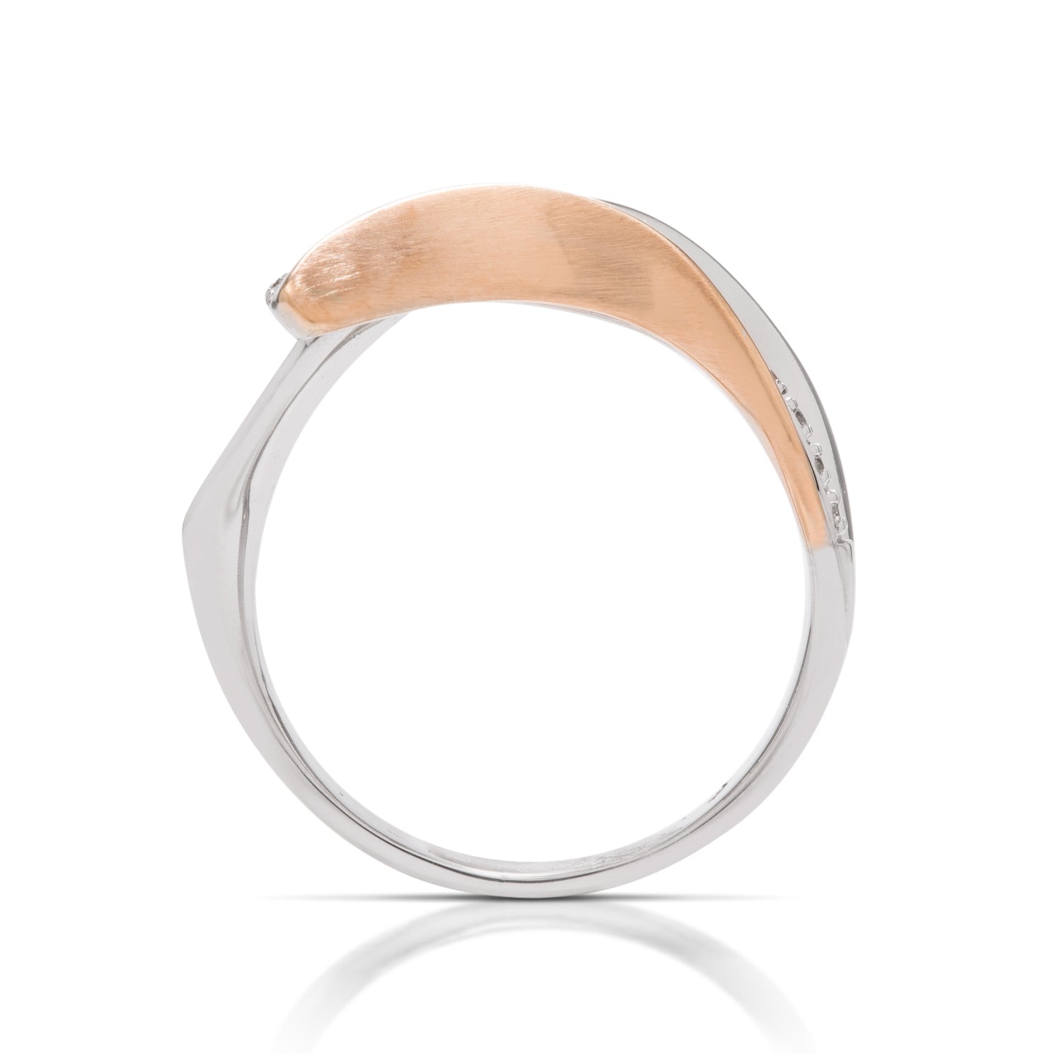 18k Rose & White Gold Diamond Ring - Charles Koll Jewellers