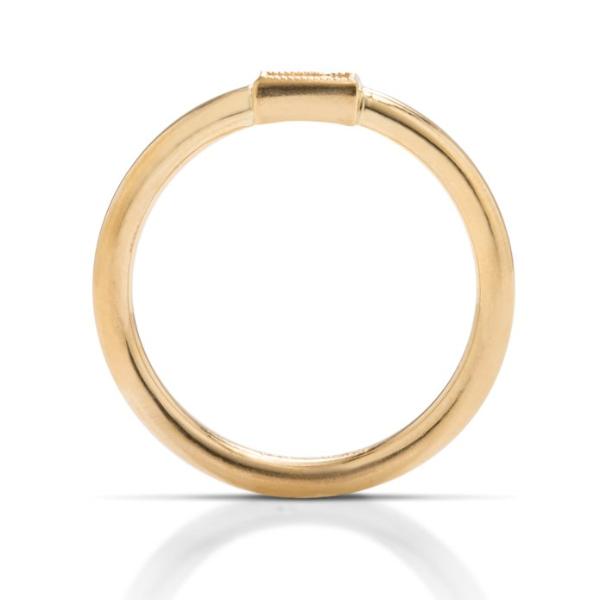 Mini Bezel Set Baguette Ring - Charles Koll Jewellers