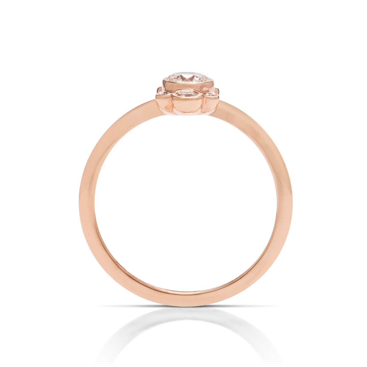 18k Rose Gold Diamond Ring - Charles Koll Jewellers