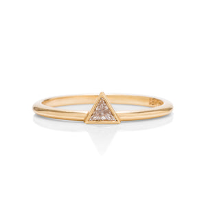 18k Gold Triangle Cut Diamond Ring - Charles Koll Jewellers