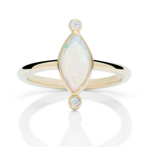 Opal and Diamond Ring - Charles Koll Jewellers