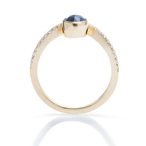 Black Diamond Impression Ring - Charles Koll Jewellers