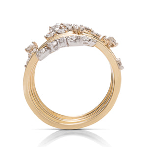 Scattered Diamond Loop Ring - Charles Koll Jewellers