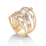 Multi-Row Scattered Diamond Ring - Charles Koll Jewellers
